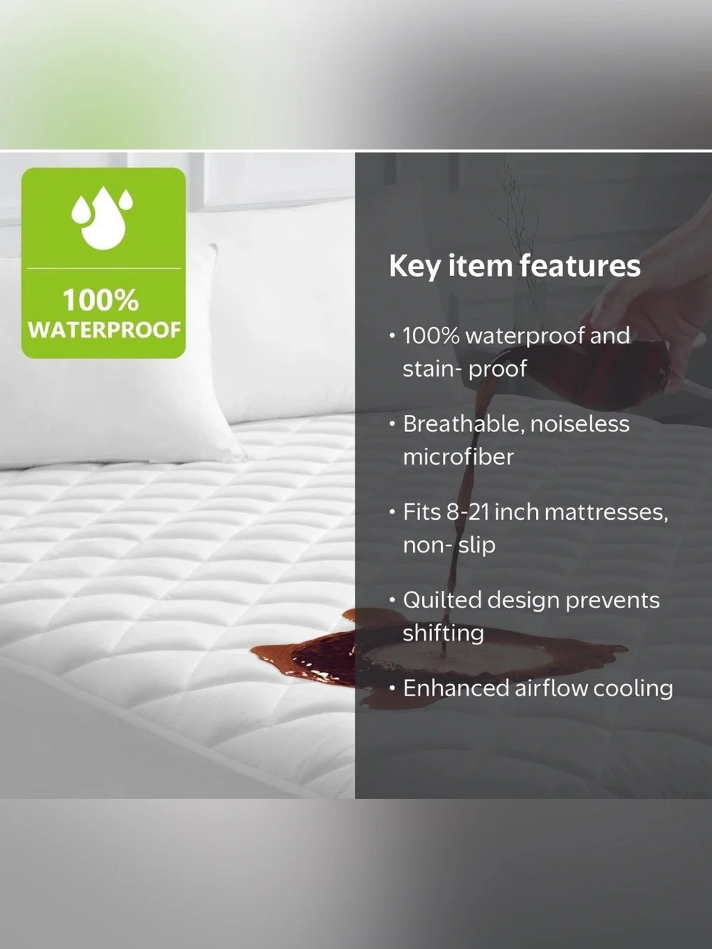 JPHome Quilted Waterproof mattress Protector California King NWT eBay